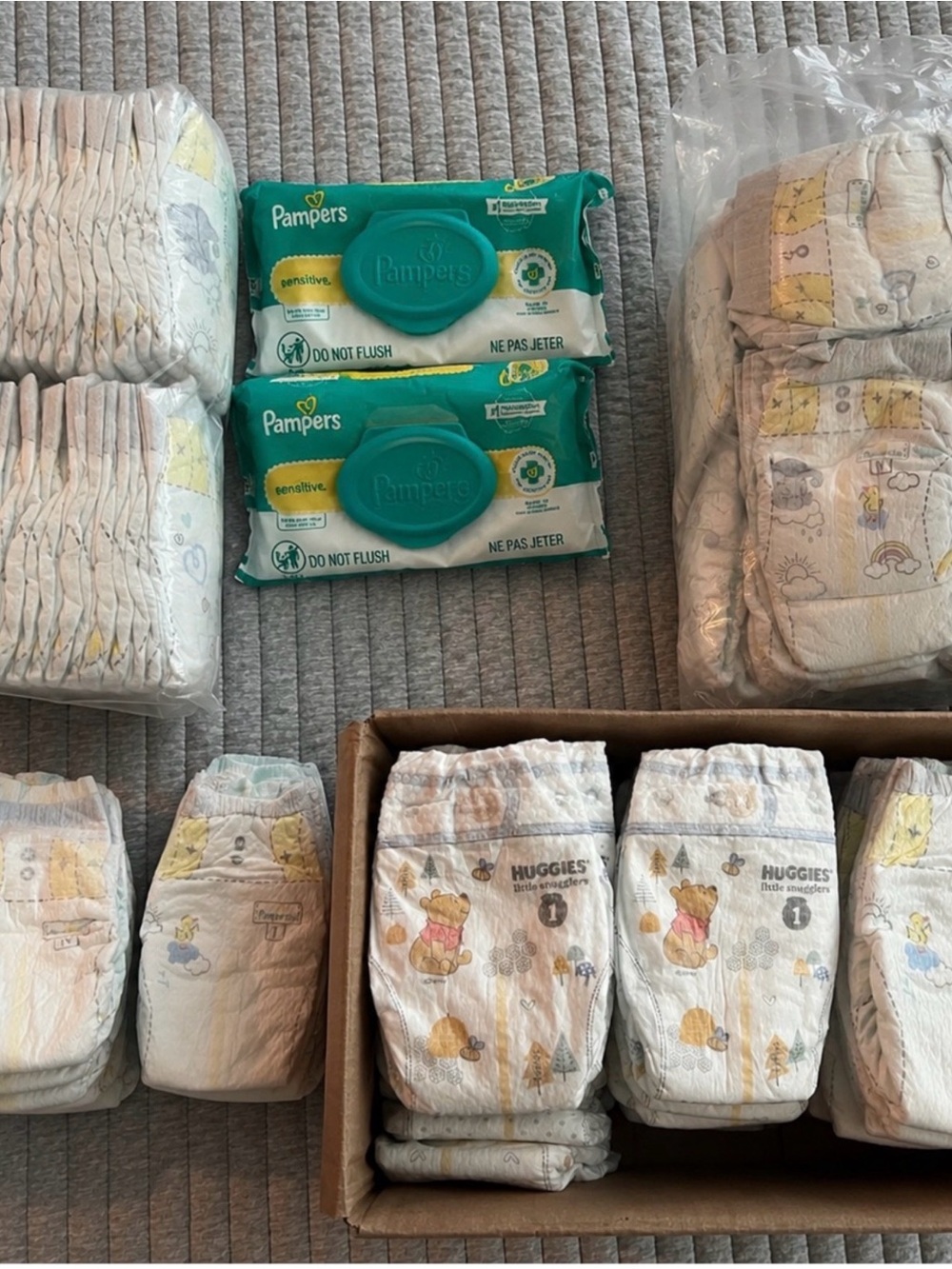 Pampers Swaddlers and Huggies